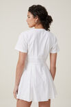 Faith V Neck Mini Dress, WHITE - alternate image 3