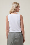 Colete - Fine Gauge Knit Button Vest, WHITE - vista alternativa 3