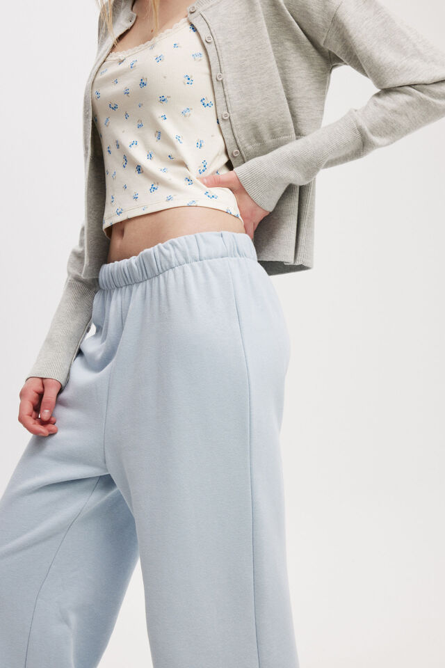 Classic Fleece Wide Leg Sweatpant, COASTAL BLUE