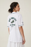 Jersey Graphic Baseball Shirt, NEW YORK/ WHITE - alternate image 3