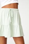 Tori Tiered Mini Jersey Skirt, SPRINT MINT