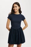 Romee Short Sleeve Mini Dress, WINTER NIGHT - alternate image 1