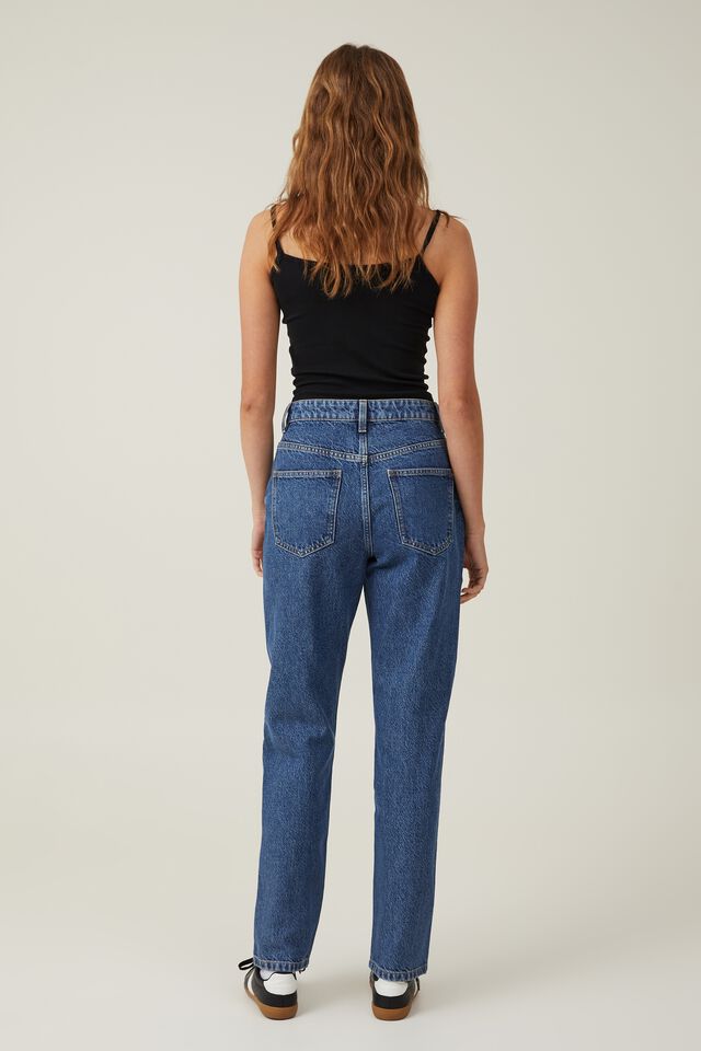 Long Straight Jean, MISTY BLUE