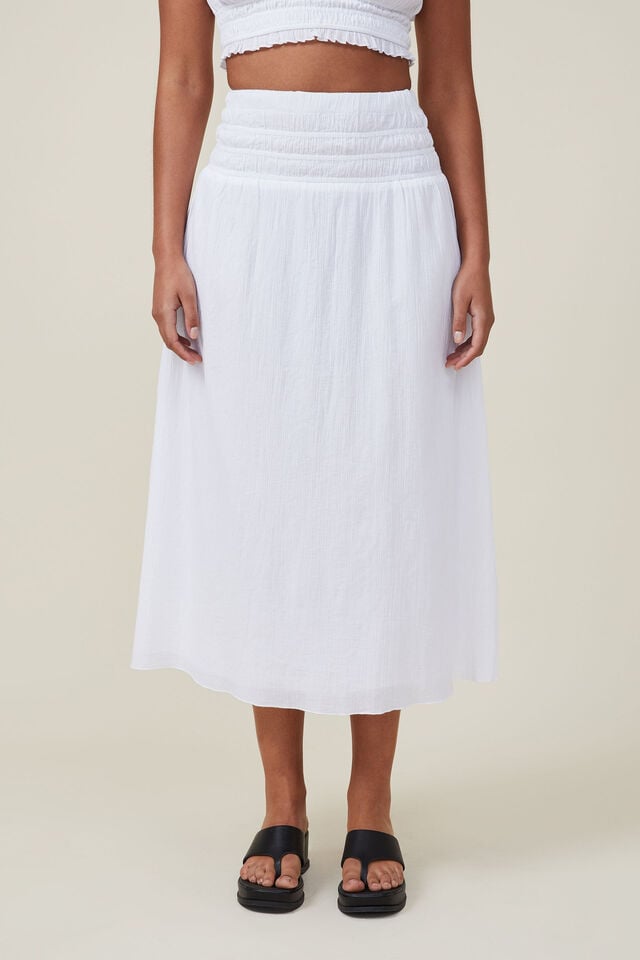 Sienna Shirred Maxi Skirt