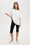 The Boxy Oversized Tee, WHITE - alternate image 2