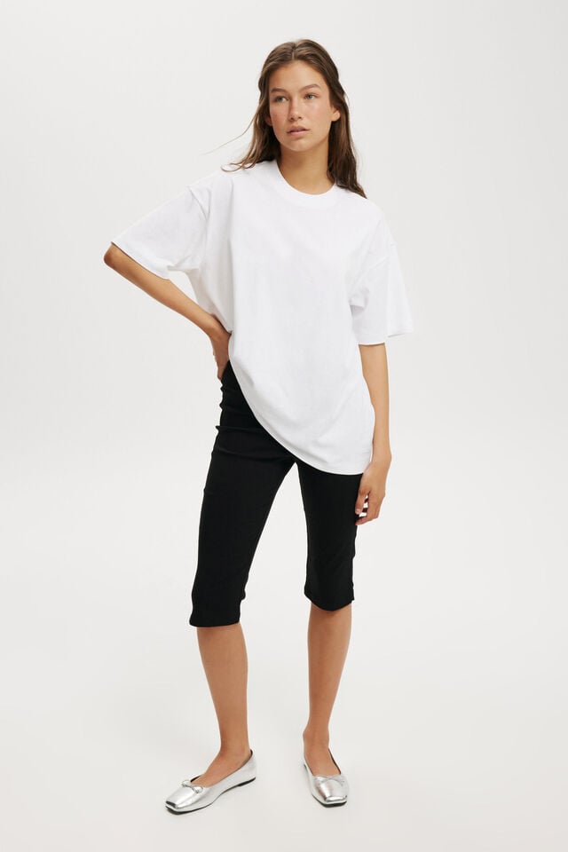 The Boxy Oversized Tee, WHITE