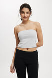 All Day Tube Top, GREY MARLE - alternate image 1