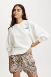 Classic Graphic Crew Sweatshirt, CADIZ/WHITE - alternate image 1