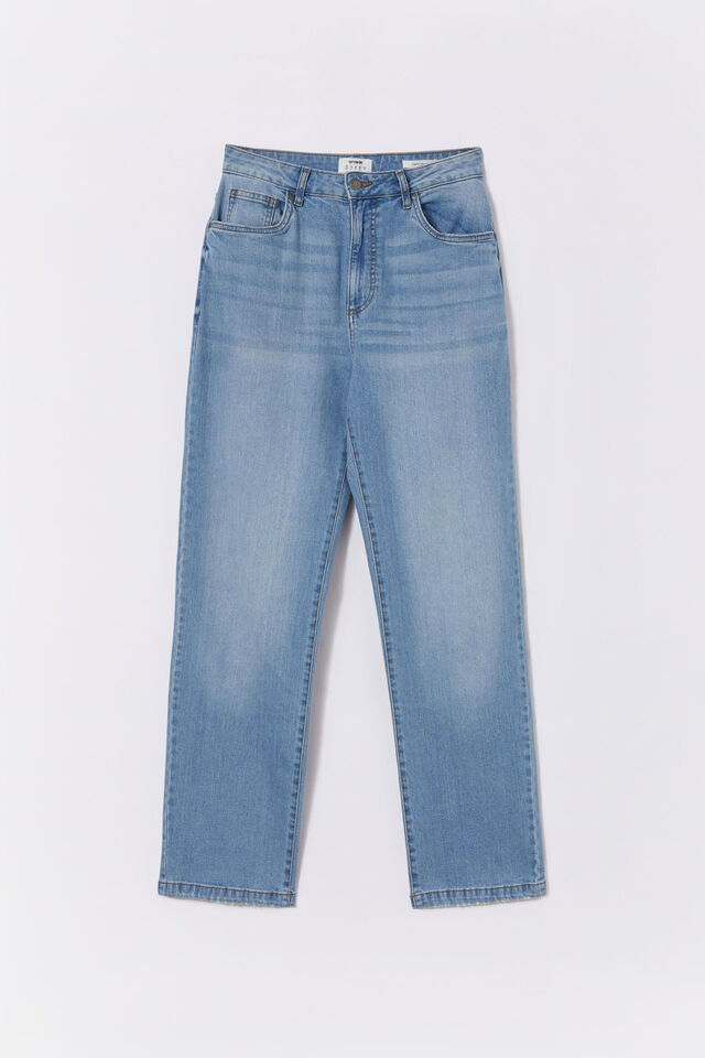Calça - Curvy Stretch Straight Jean, SEA BLUE