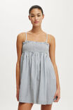 Eliza Babydoll Dress, MADI STRIPE WEATHERED BLUE - example image 2