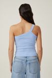 The 91 One Shoulder Tank, BLUE CHALK - alternate image 3