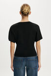 Blair Batwing V Neck, BLACK - example image 3