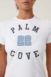 Fitted Graphic Longline Tee, PALM COVE/ WHITE - alternate image 4