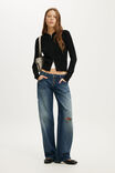 Everfine Hooded Knit, BLACK CABLE - example image 2