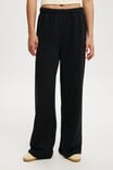 Classic Wide Leg Sweatpant, BLACK - alternate image 4