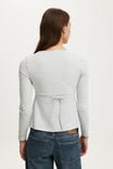 Reece Babydoll Long Sleeve, GREY MARLE - example image 3