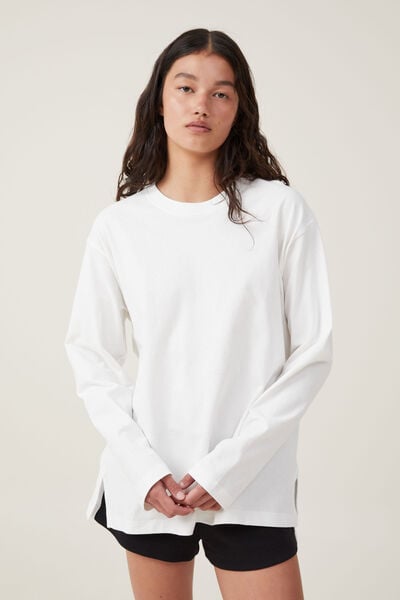 CODE-ZERO Long Sleeve T-Shirt Ocean White L