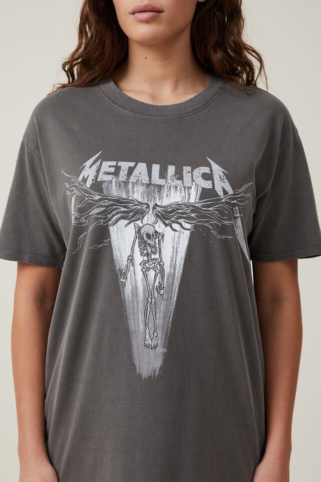 The Oversized Metallica Tee, LCN PRO METALLICA ANGEL/ SLATE