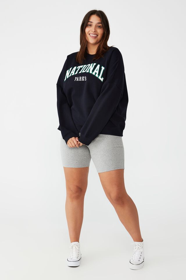 Curve Classic Graphic Sweatshirt, NATIONAL PARKS/ NAVY