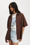 Haven Short Sleeve Shirt, CHOCOLATE - alternate image 1