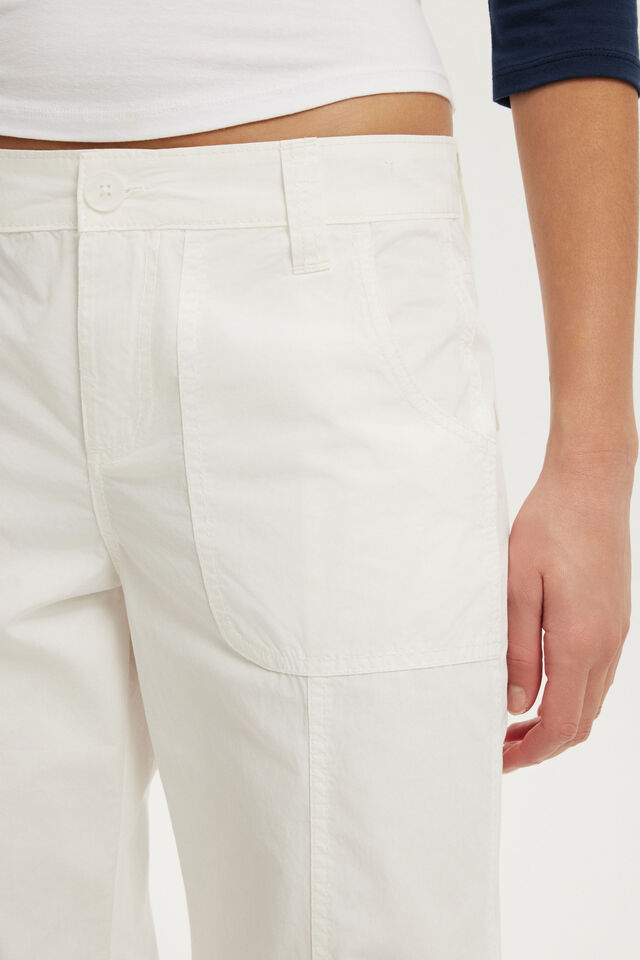 Lexi Low Rise Utility Pant, CREME FRAICHE