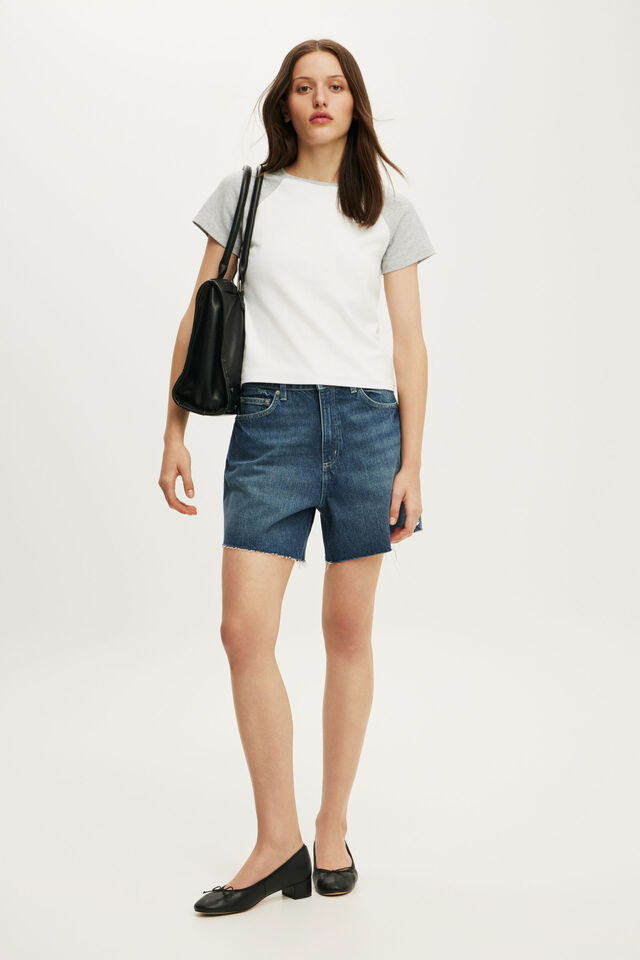 High 90 S Denim Short, PURE BLUE RAW