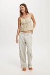 Cotton Lace Straight Neck Cami, DOVE DITSY BUTTERMILK - alternate image 2