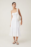Haven Shirred Maxi Dress, WHITE - alternate image 1