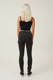 Calça - High Rise Skinny Jean, GRAPHITE BLACK RIP - vista alternativa 2
