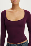 Hold Me Long Sleeve, BLACKBERRY BELLE - example image 4