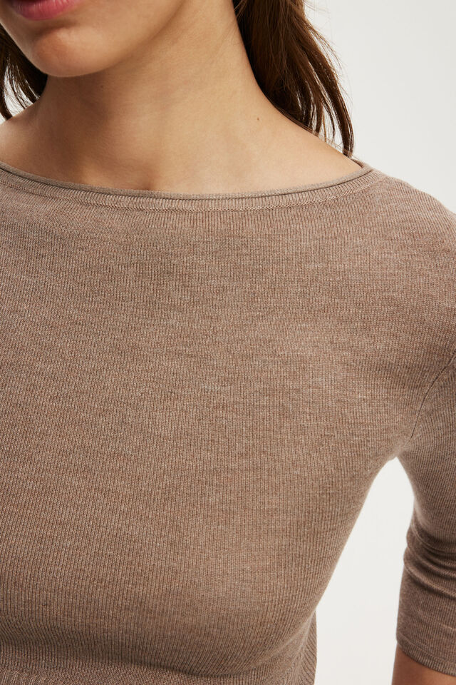 Close Knit Boat Neck, ACORN MARLE