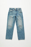 Low Rise Straight Jean, STORM BLUE RIP - example image 2
