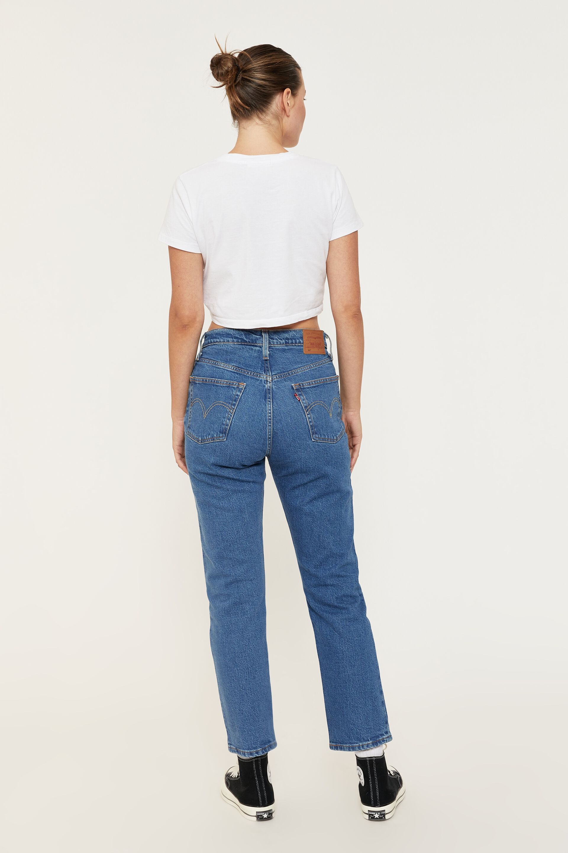 levi crop jeans