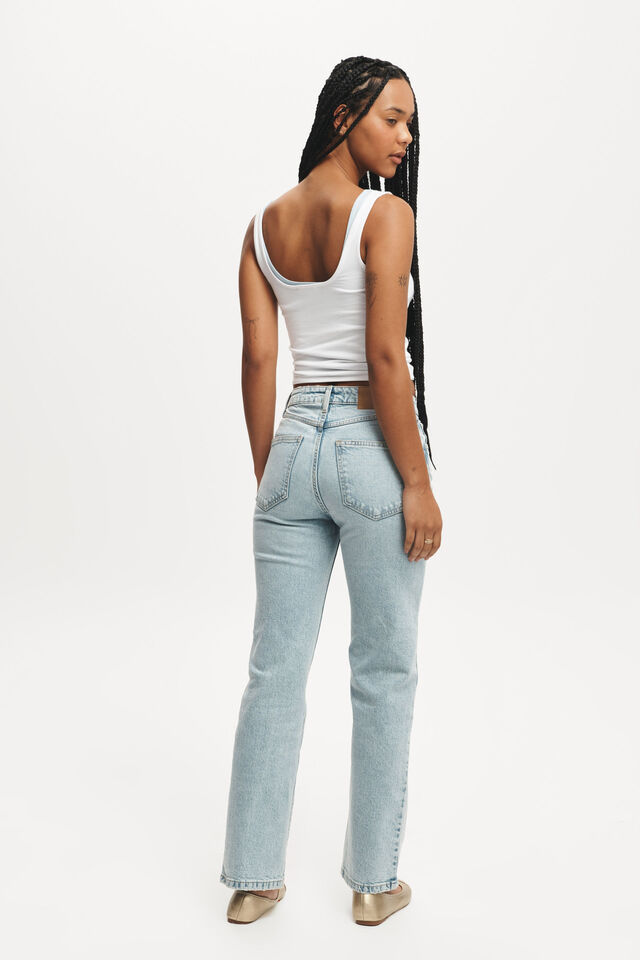 Slim Straight Jean, PALM BLUE