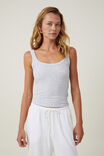 Staple Rib Double Scoop Tank, GREY MARLE - example image 1