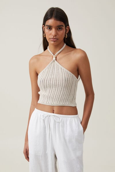 Buy COTTON ON Women White Solid Crop Cami Top - Tops for Women 10661572