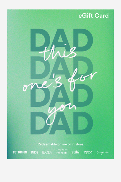 eGift Card, Cotton On Fathers Day This One's For You