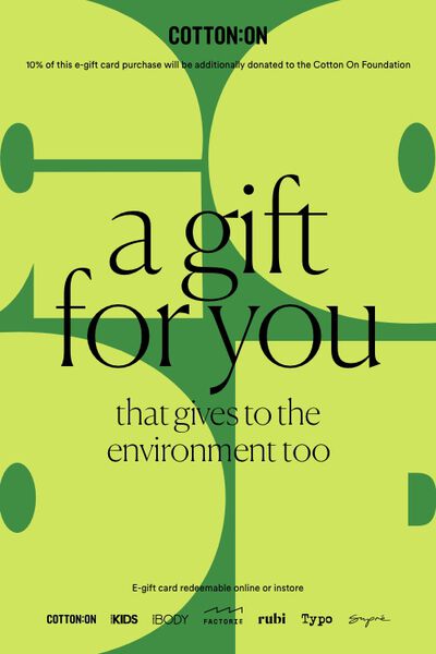 eGift Card, A Gift For You and the Environment