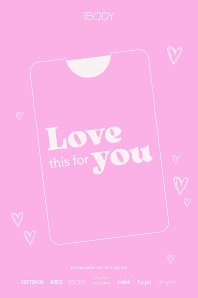 eGift Card, Cotton On Body Love This For You