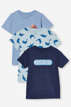 3 Pack Max Short Sleeve Tee, Dolphin/Blue Dino/Lepak - alternate image 1