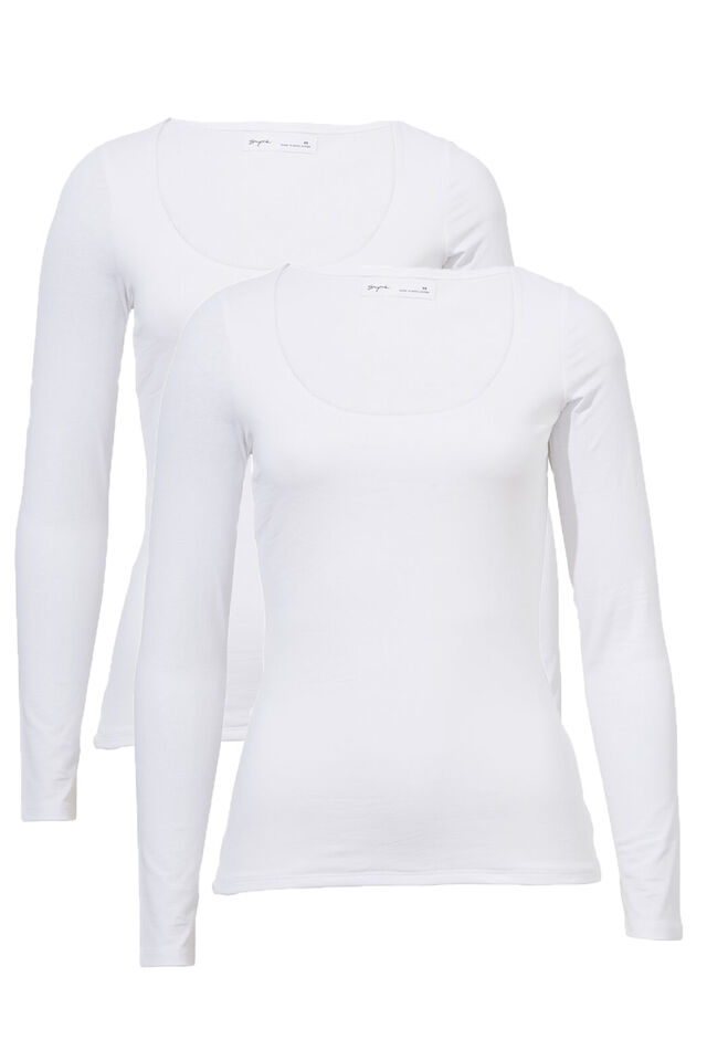 Multipack 2pk Long Sleeve Scoop Neck Top