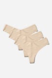 Multipack 3pk Invisible G-String Brief, Frappe