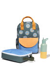 Back To It Backpack and Lunch Bag and Drink Bottle Bundle, Swag Green/Peace Signs