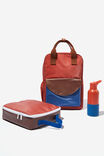 Back To It Backpack and Lunch Bag and Drink Bottle Bundle, Red Orange