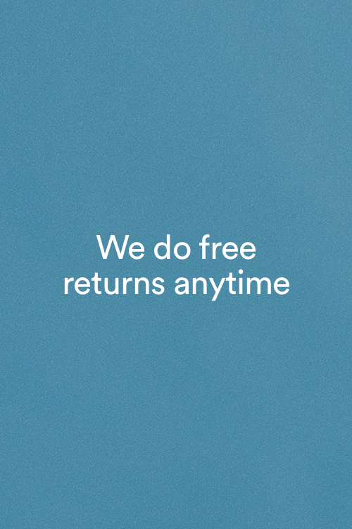 We do free returns anytime. Click to learn more.