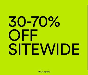 30-50% Off Sitewide. T&Cs Apply
