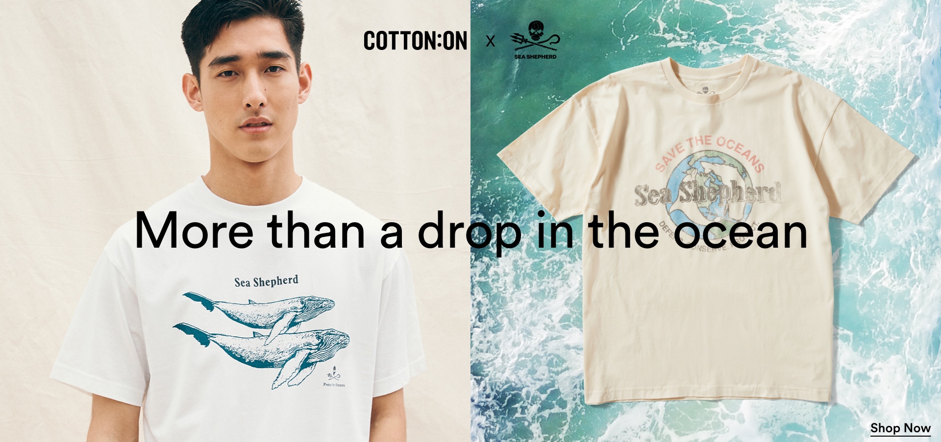 More than a drop in the ocean. Click to Shop Sea Shepherd.