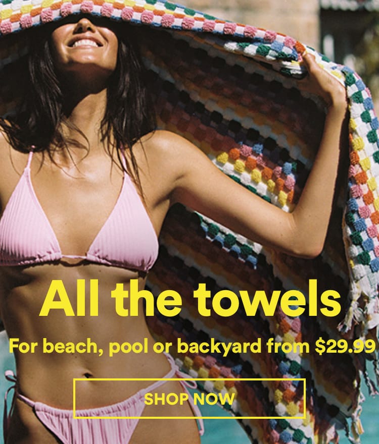 Cotton On Beach Towels. Click to shop.