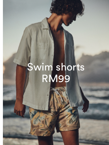 Swim Shorts RM99. Click To Shop