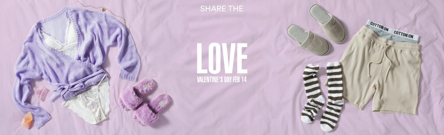 Share the Love. Valentine's Day February 14.